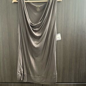 Mossimo Supply Co. Women's Gray Draped Top